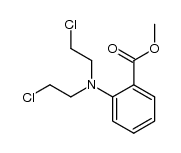 N,N-bis-(2-chloro-ethyl)-anthranilic acid methyl ester Structure