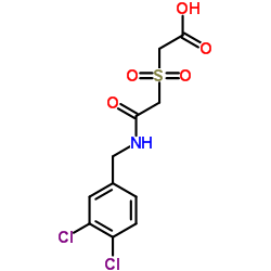 2-((2-[(3,4-DICHLOROBENZYL)AMINO]-2-OXOETHYL)SULFONYL)ACETIC ACID structure