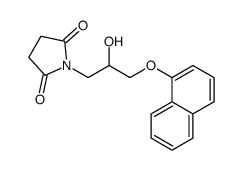 1-[2-Hydroxy-3-(1-naphthalenyloxy)propyl]-2,5-pyrrolidinedione structure