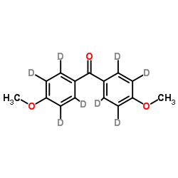 4,4’-二甲氧基二苯甲酮-D8结构式