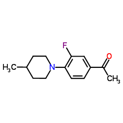 1-[3-Fluoro-4-(4-methyl-1-piperidinyl)phenyl]ethanone picture