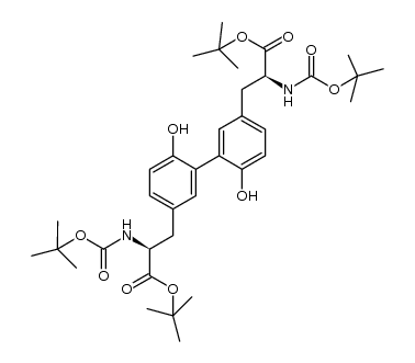 3,3'-di-N-Boc-L-tyrosine tert-butyl ester Structure