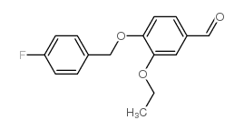 3-ETHOXY-4-(4-FLUORO-BENZYLOXY)-BENZALDEHYDE Structure