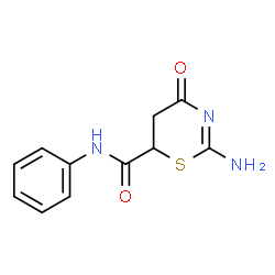 4H-1,3-Thiazine-6-carboxamide,2-amino-5,6-dihydro-4-oxo-N-phenyl-(9CI)结构式