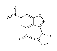 3-(1,3-dioxolan-2-yl)-4,6-dinitrobenzo[d]isoxazole结构式