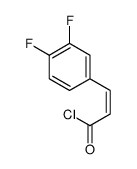 3-(3,4-difluorophenyl)prop-2-enoyl chloride结构式