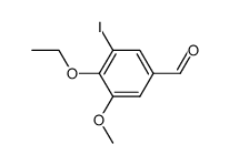 4-ethoxy-5-iodo-3-methoxybenzaldehyde结构式