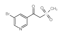 1-(5-溴吡啶-3-基)-2-(甲砜)乙酮图片