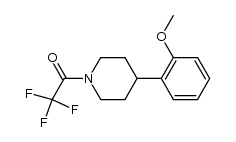 2,2,2-trifluoro-1-[4-(2-methoxy-phenyl)piperidin-1-yl]ethanone结构式