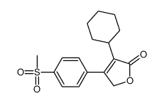 4-cyclohexyl-3-(4-methylsulfonylphenyl)-2H-furan-5-one结构式