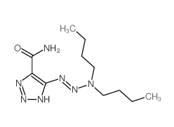 1H-1,2,3-Triazole-4-carboxamide,5-(3,3-dibutyl-1-triazen-1-yl)-结构式