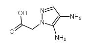 2-(4,5-diaminopyrazol-1-yl)acetic acid Structure