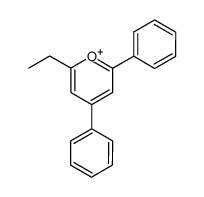 2-ethyl-4,6-diphenyl-pyranylium结构式