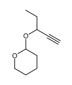 2-pent-1-yn-3-yloxyoxane结构式