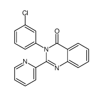 3-(3-chlorophenyl)-2-pyridin-2-ylquinazolin-4-one Structure