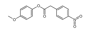 4-Nitrobenzeneacetic acid 4-methoxyphenyl ester结构式