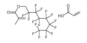 2,2,3,3,4,4,5,5,6,6,7,7,8,8,8-pentadecafluorooctyl 2-methylprop-2-enoate,prop-2-enoic acid结构式