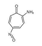 2,4,6-Cycloheptatrien-1-one,2-amino-5-nitroso-(9CI) Structure