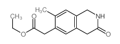 ethyl 2-(7-methyl-3-oxo-2,4-dihydro-1H-isoquinolin-6-yl)acetate structure