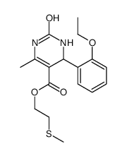 2-methylsulfanylethyl 4-(2-ethoxyphenyl)-6-methyl-2-oxo-3,4-dihydro-1H-pyrimidine-5-carboxylate结构式