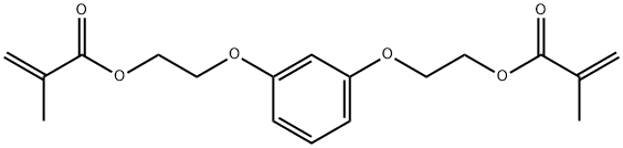 2-Propenoic acid, 2-methyl-, 1,3-phenylenebis(oxy-2,1-ethanediyl) ester结构式