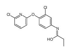 N-[3-chloro-4-(6-chloropyridin-2-yl)oxyphenyl]propanamide结构式