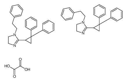 2-(2,2-diphenylcyclopropyl)-1-(2-phenylethyl)-4,5-dihydroimidazole,oxalic acid结构式