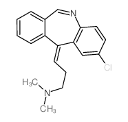 1-Propanamine,3-(2-chloro-11H-dibenz[b,e]azepin-11-ylidene)-N,N-dimethyl-, (Z)- (9CI) structure