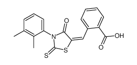 2-[(Z)-[3-(2,3-dimethylphenyl)-4-oxo-2-sulfanylidene-1,3-thiazolidin-5-ylidene]methyl]benzoic acid Structure