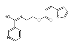 2-(pyridine-3-carbonylamino)ethyl (E)-3-thiophen-2-ylprop-2-enoate Structure