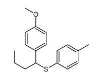 1-[[1-(4-Methoxyphenyl)butyl]thio]-4-methylbenzene Structure