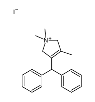 3-benzhydryl-1,1,4-trimethyl-2,5-dihydropyrrol-1-ium,iodide Structure