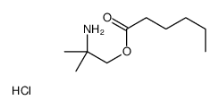 (2-amino-2-methylpropyl) hexanoate,hydrochloride Structure