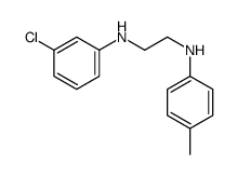 N'-(3-chlorophenyl)-N-(4-methylphenyl)ethane-1,2-diamine结构式