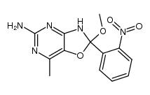 2-methoxy-7-methyl-2-(2-nitro-phenyl)-2,3-dihydro-oxazolo[4,5-d]pyrimidin-5-ylamine Structure