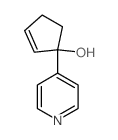 1-pyridin-4-ylcyclopent-2-en-1-ol structure