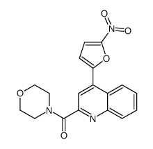 morpholin-4-yl-[4-(5-nitrofuran-2-yl)quinolin-2-yl]methanone Structure