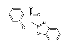 2-[(1-oxidopyridin-1-ium-2-yl)sulfonylmethyl]-1,3-benzothiazole Structure