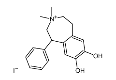 7,8-dihydroxy-3,3-dimethyl-1-phenyl-2,3,4,5-tetrahydro-1H-3-benzazepinium iodide结构式