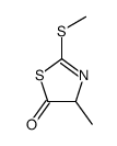 4-methyl-2-methylsulfanyl-4H-1,3-thiazol-5-one结构式