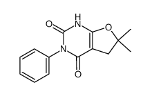 6,6-Dimethyl-3-phenyl-5,6-dihydro-1H-furo[2,3-d]pyrimidine-2,4-dione Structure