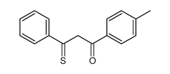 1-(4-methylphenyl)-3-phenyl-3-sulfanylidenepropan-1-one结构式