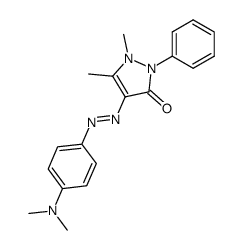 4-(4-dimethylamino-phenylazo)-1,5-dimethyl-2-phenyl-1,2-dihydro-pyrazol-3-one Structure