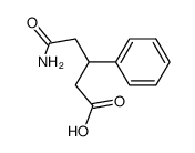 4-(aminocarbonyl)-3-phenylbutanoic acid Structure