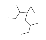 1-(2-Methylbutyl)-1-(1-methylpropyl)cyclopropane Structure