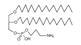 1,2-di-O-hexadecyl-rac-glycero-3-phosphonoxy propylamine结构式