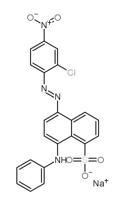 sodium 8-anilino-5-[(2-chloro-4-nitrophenyl)azo]naphthalene-1-sulphonate结构式