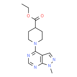 ethyl 1-(1-methyl-1H-pyrazolo[3,4-d]pyrimidin-4-yl)piperidine-4-carboxylate picture