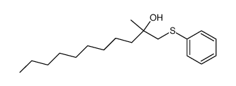 2-methyl-1-phenylsulfanyl-undecan-2-ol结构式