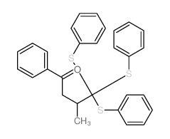 1-Butanone,3-methyl-1-phenyl-4,4,4-tris(phenylthio)- picture